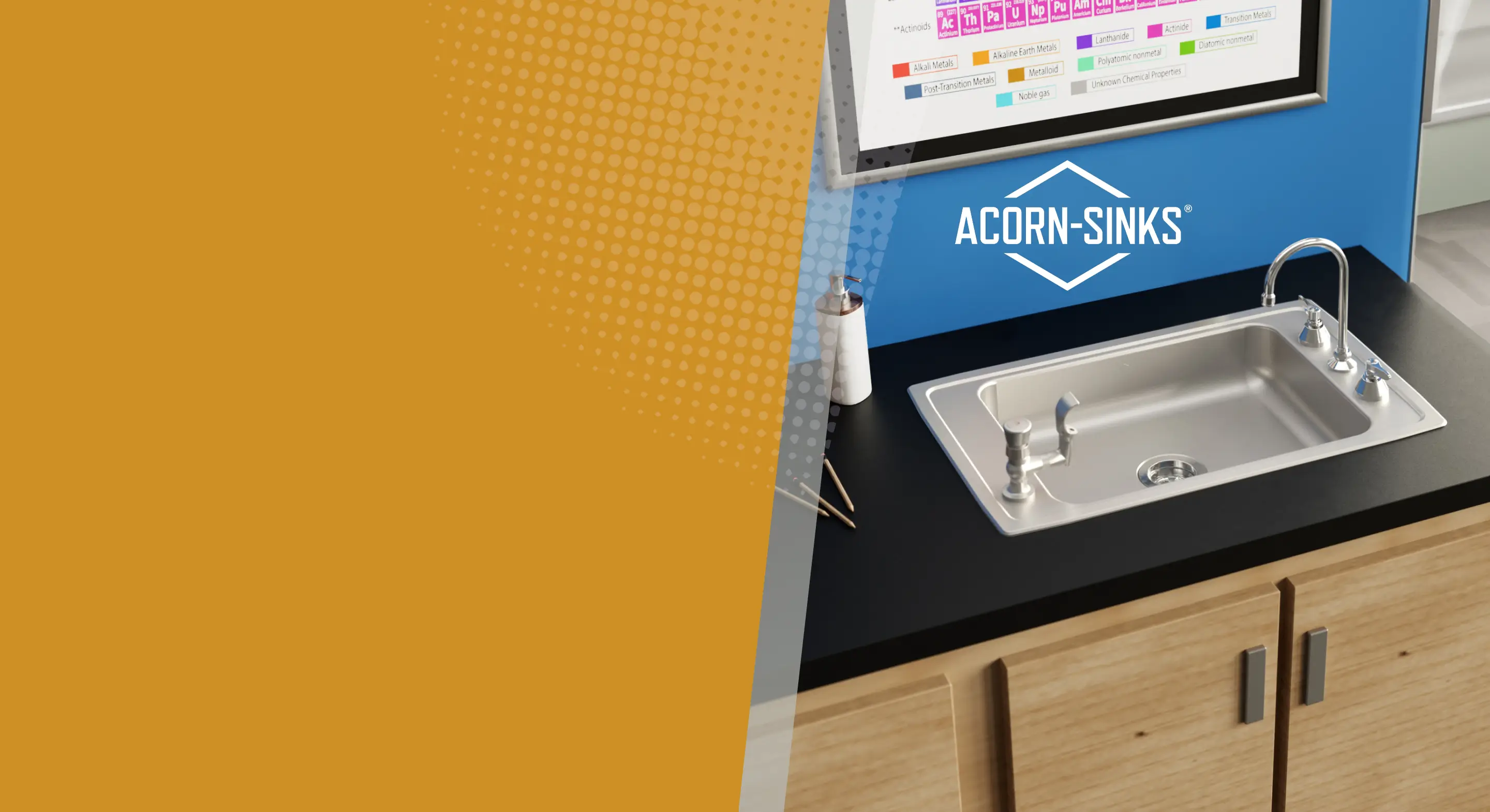 Acorn-Sinks stainless steel drop-in sinks